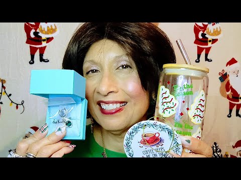 ASMR 🎄🎁 Opening Christmas Mail 📬 from @AlyssaJordanASMR @ASMR4EVERY1 & @ASMRsammi