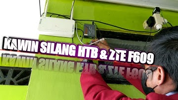 KAWINKAN ZTE F609 DENGAN MEDIA CONVERTER HTB | VLOG