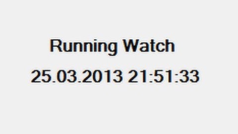 Visual C++ Tutorial 38 -Windows Forms Application:Dynamically Display (Running) Current Date Time