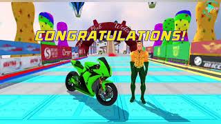 新しいスーパーヒーローのトリッキーなバイクスタント #megarampcar #shorts #gaming #games beq screenshot 1