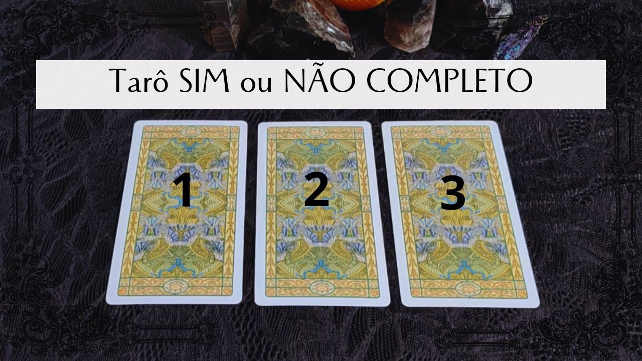 Tarô SIM ou NÃO COMPLETO #tarot #espiritualidade
