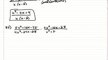 Rational Expressions (Part 2) - Multiplying, Dividing and Simplifying - HW Review