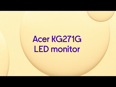 Acer KG271G Full HD 27" IPS LED Monitor - Black - Product Overview