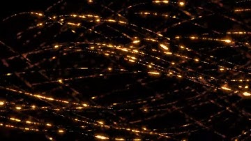 Abstract Background Video   Golden Particles Strings   Background Loop 4K