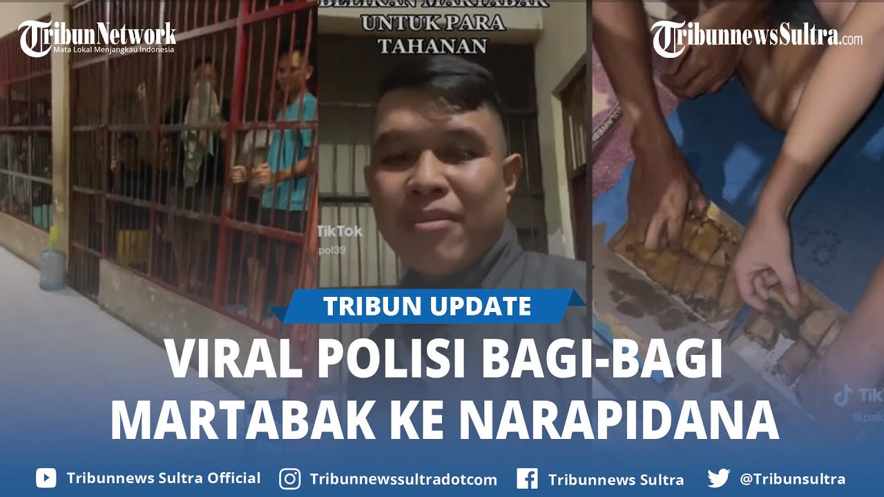Viral Polisi Bagi bagi Martabak ke Narapidana, Warganet Iri dengan Kebaikannya