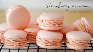 Strawberry Cheese Macarons｜Ohyoo Cooking