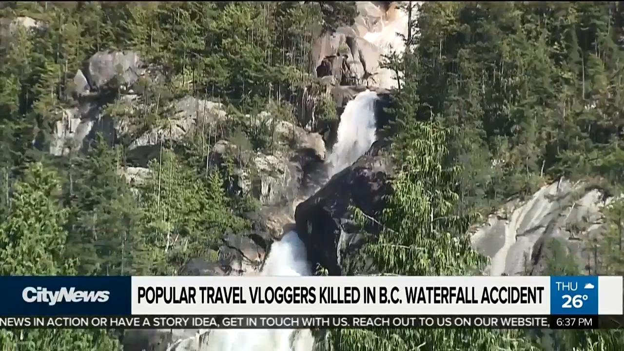 Popular travel vloggers killed in B.C. waterfall accident - YouTube