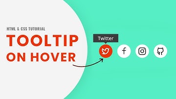 Tooltip on Hover | HTML CSS Tutorial