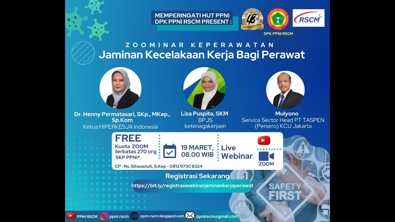 Live Stream DPK PPNI RSCM Jaminan Kecelakaan Kerja Bagi Perawat - YouTube