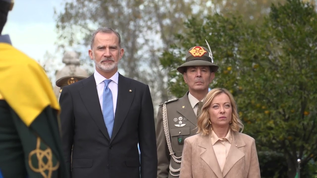 Il Presidente Meloni incontra il Re Felipe VI e la Regina Letizia di Spagna