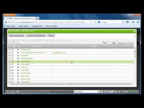 H-Office Email Campaign Set up Tutorial - Full Tutorial New