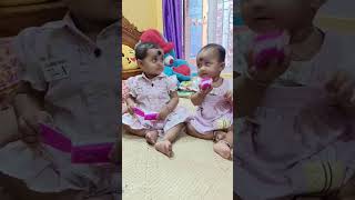 😘💕#sistergoals #baby #playing#viral