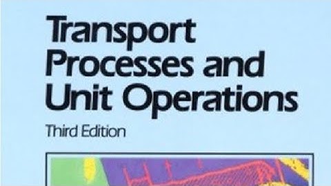 Transport Process & Unit Operations(Geankoplis) Book 📚 PDF