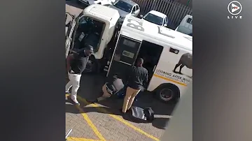 Armed cash-in-transit robbery caught on camera in Pretoria