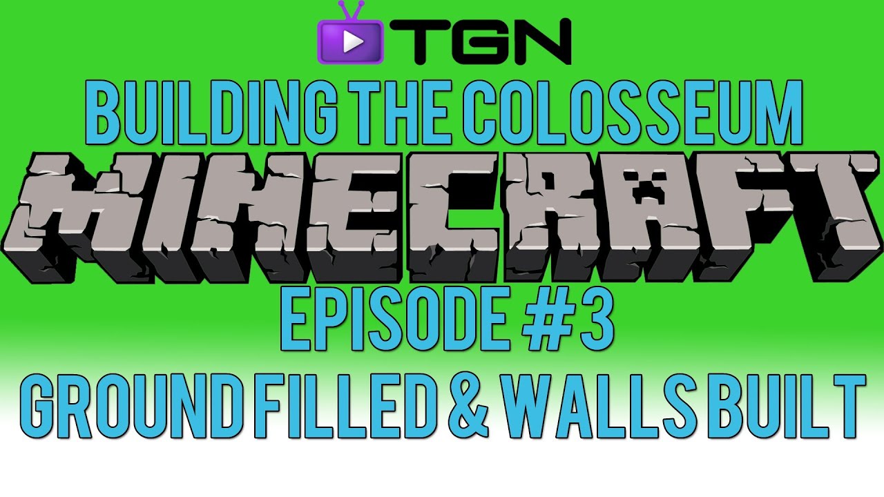 Survival Projects - Minecraft - Building The Colosseum - Part 3 (Ground Filled & Walls Built)
