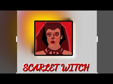 Coding scarlet witch | Code Artist Drawing with codes HTML and CSS #scarletwitch