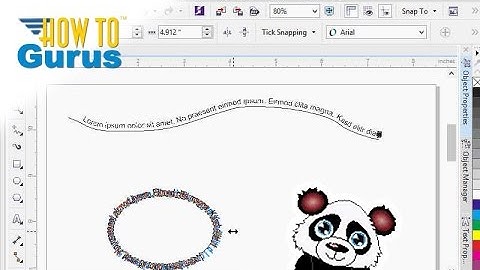 How to put Text on a Path in CorelDRAW - Text Effects Tutorial