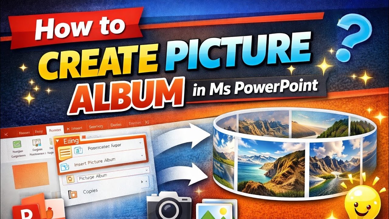 Make a Photo Album in Microsoft PowerPoint | MS PowerPoint Image Album Guide