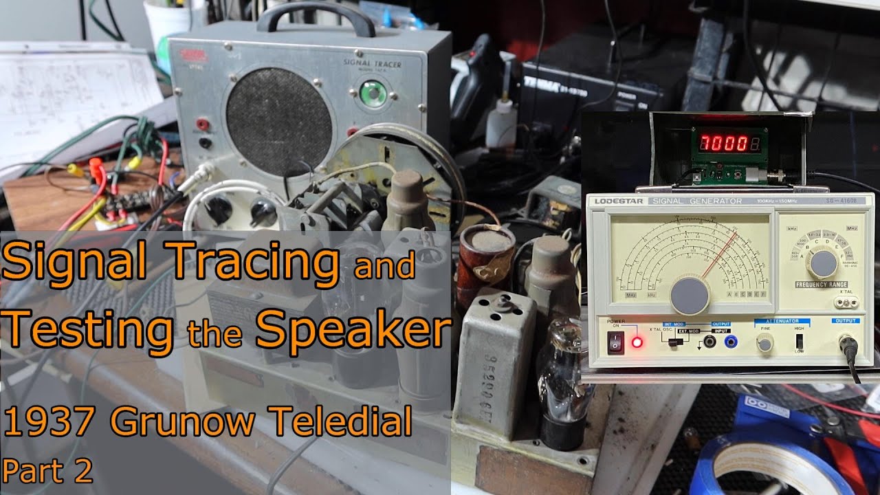 Signal Tracing and Testing the Field Coil - 1937 Grunow Teledial