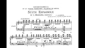 Isaac Albéniz: Suite Española Op. 47 (1886)