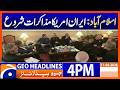 Breaking: Iran and US Start Crucial Talks in Islamabad | 4 PM Headlines Geo News (11th April 2026)