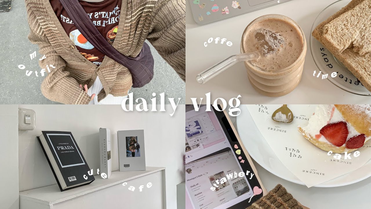 daily vlog🌷🍃: productive time! , making breakfast , cute cafe , cofe , go to ikea , cozy night💢