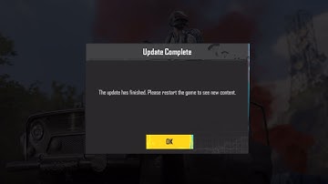 The update has finished please restart the game bgmi problem #bug #glitch #error fix