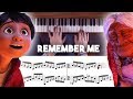 Coco - Remember Me / Recuérdame Advanced Piano Cover with Sheet Music (Lullaby Version)