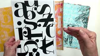 Using Typographic Images on the Gelplate