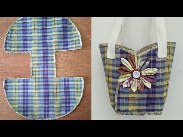 DIY cute bags|tutorial from scratch|คลิปสั้น|รัชนี งานผ้า handmade