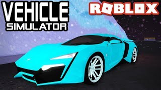 Getting SUPER RARE ICE SKIN in Vehicle Simulator! - Roblox