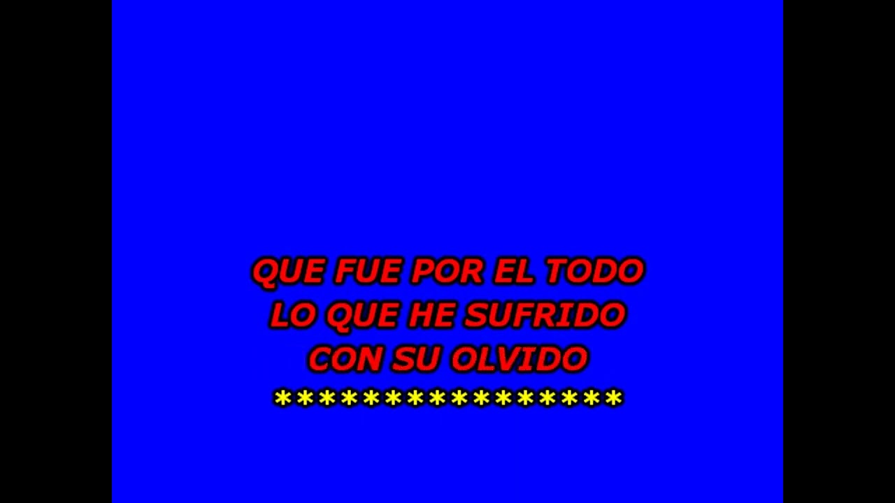 HOY LO VI PASAR -ROCIO DURCAL- KARAOKE