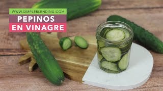 CÓMO PREPARAR PEPINOS EN VINAGRE | Pepinillos en vinagre | Conserva pepino en vinagre