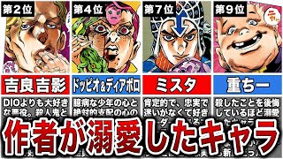 ジョジョ 荒木飛呂彦先生が大好きなキャラランキングtop10 ゆっくり解説 Youtube