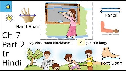Maths Class 1 | Ch 7 - Part 2 | Measure Different Objects using Hand Span, Pencil, Foot Span, Cubit