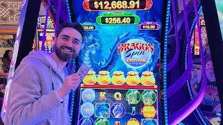 My First High Limit Slot Session! The New Dragon Spin Slot at Peppermill in Reno!