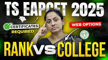 EAPCET Web Options Lo Chinna Mistake… Seat Pogottukuntaru! Rank Vs College Clarity Ikkada
