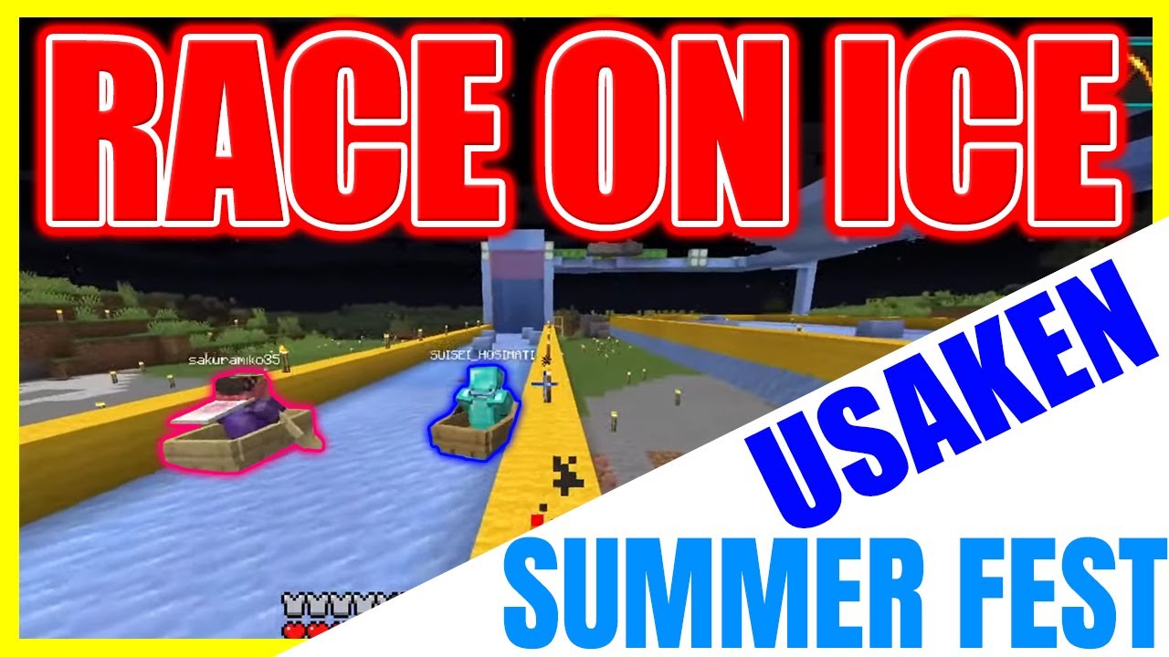 *BOTH POVS* Miko & Suisei TRY THE NEW USADA ICE CIRCUIT!! Minecraft Usada Kensetsu ENG Sub Hololive