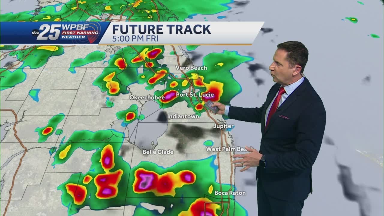 Afternoon and evening heavy rain across South Florida - YouTube