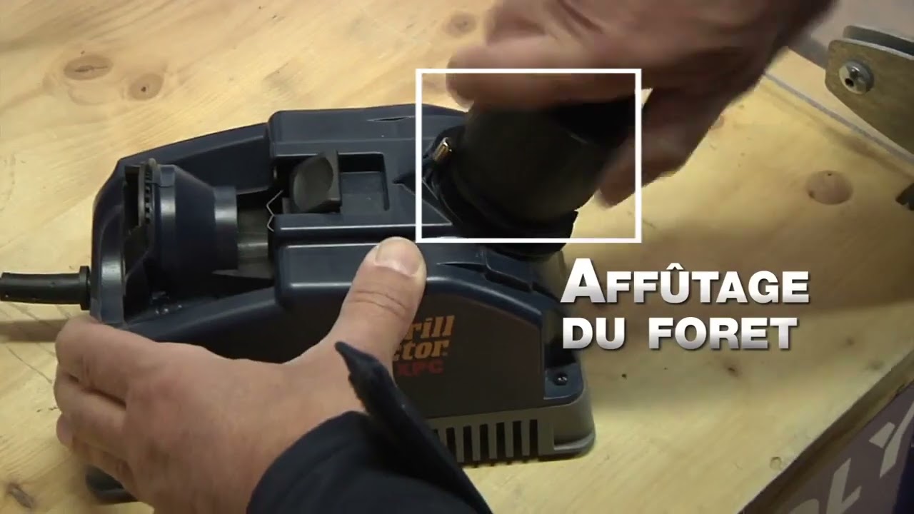 Guide D'affûtage Pour Forets - Compatible Outil Rotatif Type Dremel - 3 Angles - Filetage M19-2