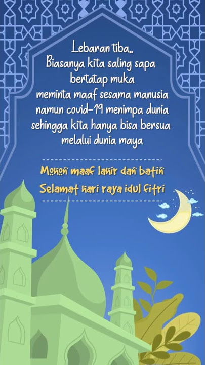 MVR030 | VIDEO UCAPAN SELAMAT HARI RAYA IDUL FITRI UNTUK STATUS WA | UCAPAN LEBARAN IDUL FITRI WA