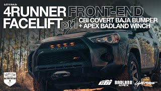 4Runner Front End Facelift Pt 1: CBI Covert Baja Bumper + Apex Badland Winch