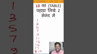 TRICKY MATHS |  MATHS TRICK | 19 KA TABLE SHORT VIDEO | TRICKS TABLE | PAHADA 19 KA TRICKY | MATHS