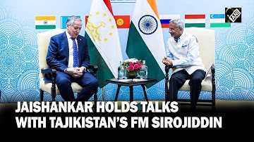 Goa: EAM Jaishankar holds bilateral meeting with Tajikistan’s FM Sirojiddin in Panaji