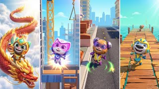 Talking Tom Hero Dash: Super Tom,Super Angela,Super Ginger,Super Hank (Android/iOS) Gameplay