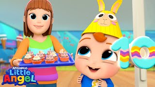 How Many Easter Cupcakes Can You Spot? 🧁👀  | Fun Sing Along Songs by @LittleAngel Playtime screenshot 2