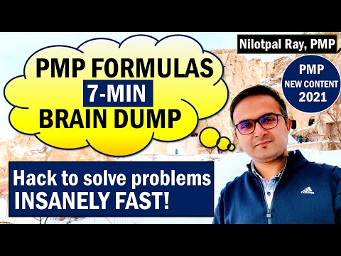 How to create PMP FORMULAS BRAIN DUMP | PMP Cheat Sheet 2022 | PMP Exam New Format 2022| PMPwithRay