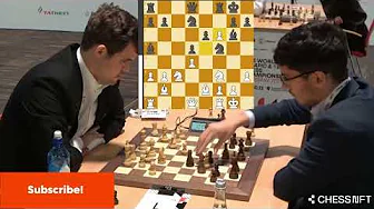 Magnus thinks for more than 2 mins for his first 3 moves against Firouzja