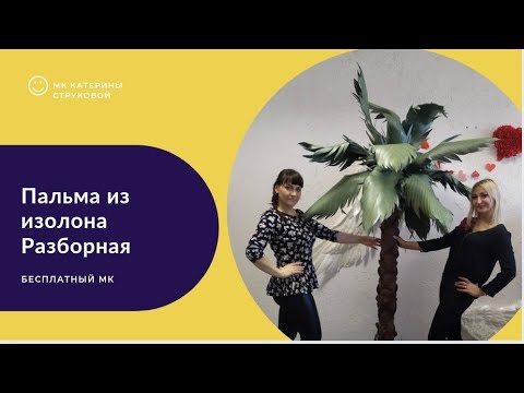 Мастер-класс "Пальма из изолона".