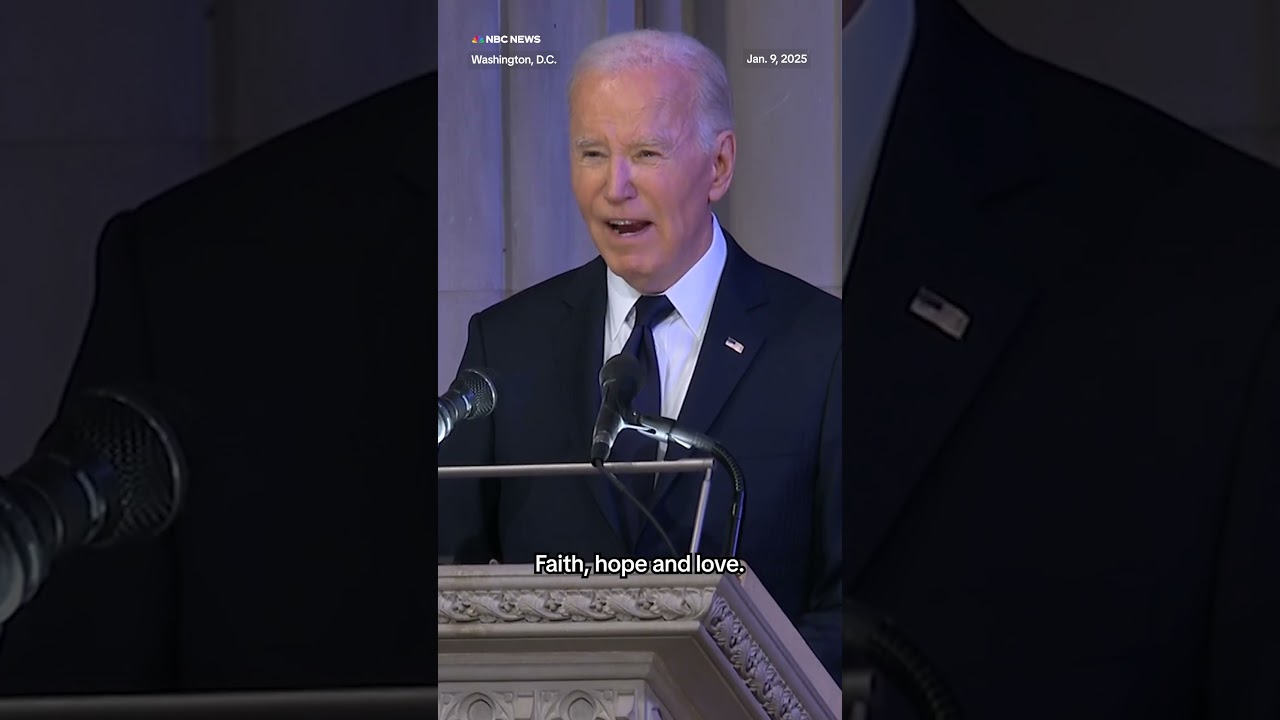 President Biden pays tribute to Jimmy Carter’s character in eulogy